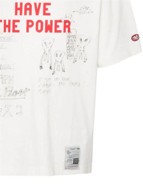 T-shirt 'People have the power' Mihara Yasuhiro | J12TS532WHITE